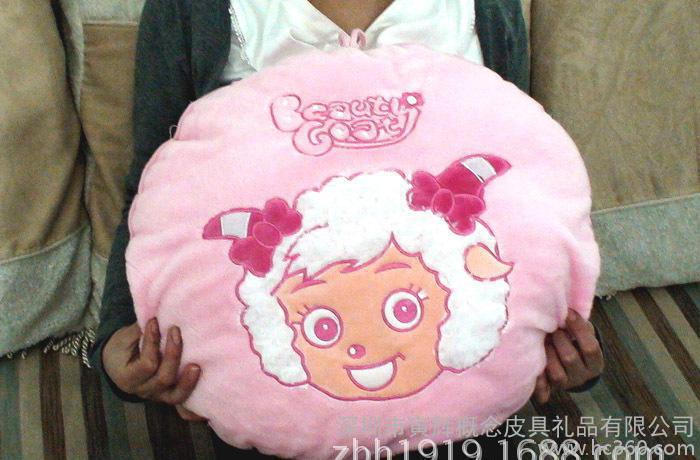 喜洋洋动画片玩具刺绣加工 玩具产品来料加工绣花 部位刺绣